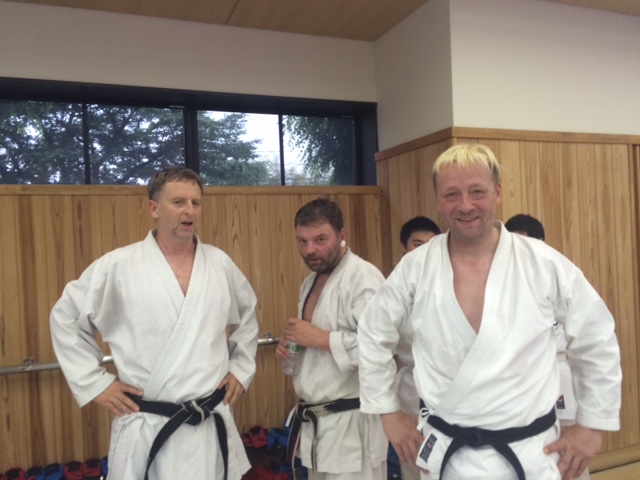 Karateka aus Deutschland in Japan.